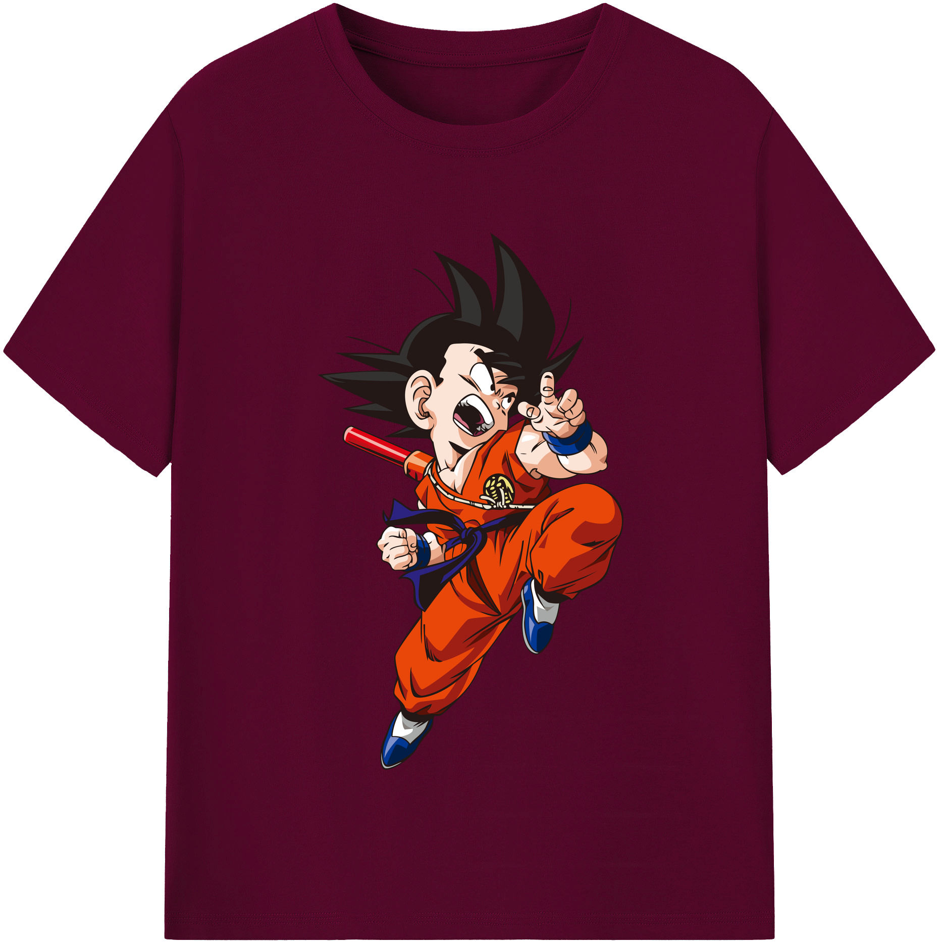（画像用） ドラゴンボール 孫悟空（そん ごくう）Son Goku カカロット DRAGON BALL Kakarotto レディースカジュアルプリントTシャツ（綿100％）